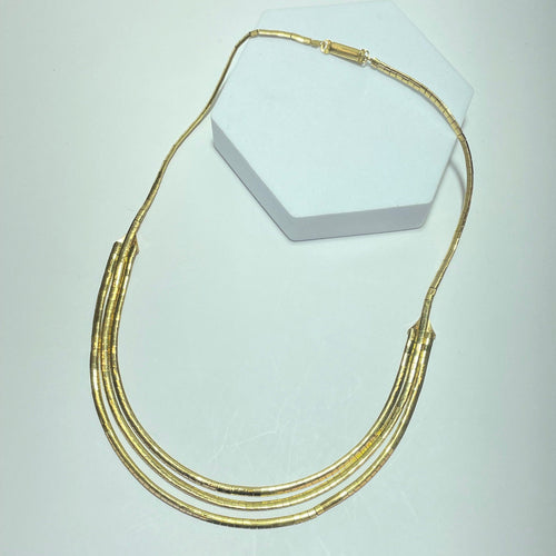 Collier Collier multi-rangs en or jaune 18 carats 58 Facettes 250015