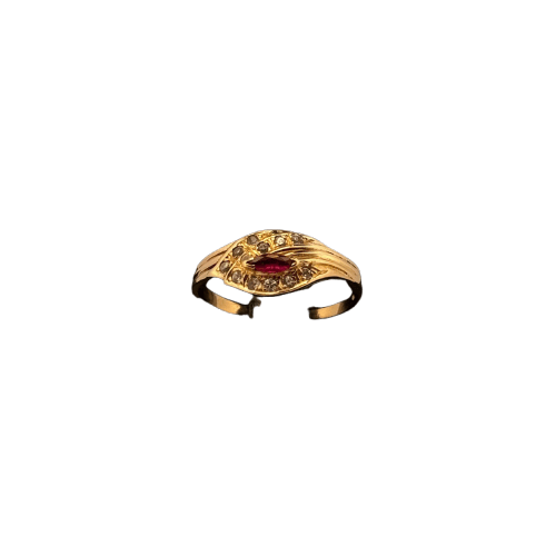 Bague Bague vintage en or jaune 18 carats rubis 58 Facettes 250024