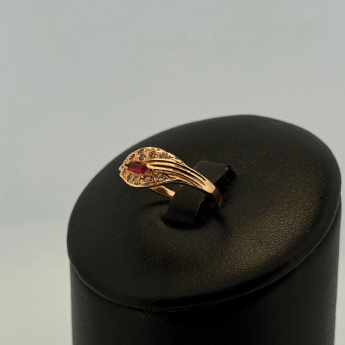 Bague Bague vintage en or jaune 18 carats rubis 58 Facettes 250024