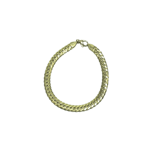 Bracelet Gourmette - Bracelet en or jaune 18 carats 58 Facettes 260007
