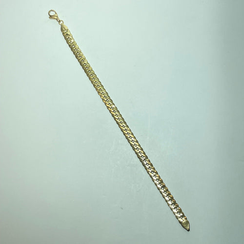 Bracelet Gourmette - Bracelet en or jaune 18 carats 58 Facettes 260007