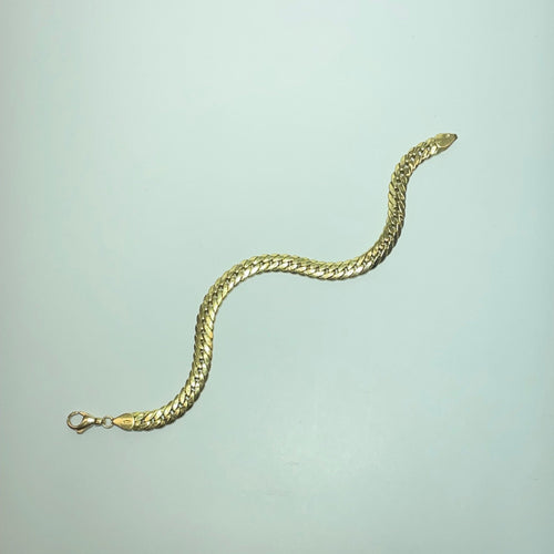 Bracelet Gourmette - Bracelet en or jaune 18 carats 58 Facettes 260007
