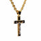 Pendentif Pendentif croix bicolore en or 18 carats 58 Facettes 4721012