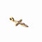 Pendentif Pendentif croix bicolore en or 18 carats 58 Facettes 47298101