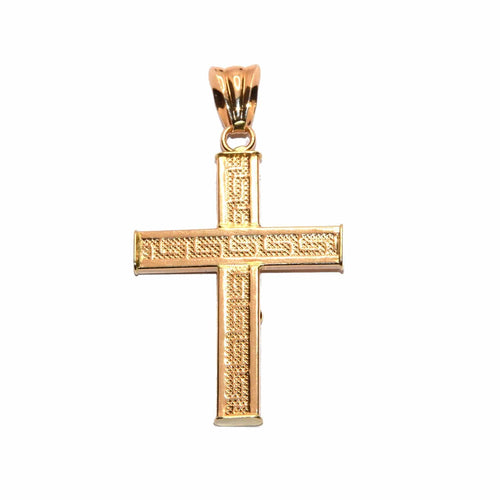 Pendentif Croix grecque - Pendentif en or jaune 18 carats 58 Facettes 4721013