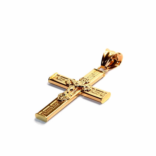 Pendentif Croix grecque - Pendentif en or jaune 18 carats 58 Facettes 4721013