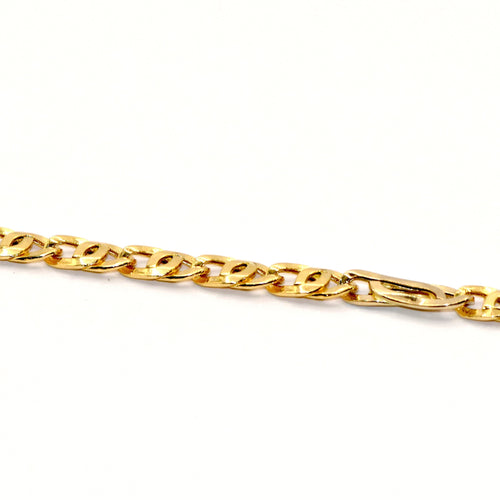 Collier chaîne bicolore en or 18 carats