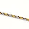 Collier Collier tubulaire bicolore en or jaune et blanc 18 carats 58 Facettes 58969878