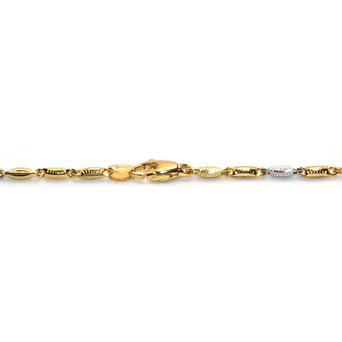 Collier Collier tubulaire en or bicolore 18 carats 58 Facettes HF00GB16D0ACE
