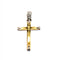 Pendentif Croix stylisée en or jaune 18 carats 58 Facettes 93483155