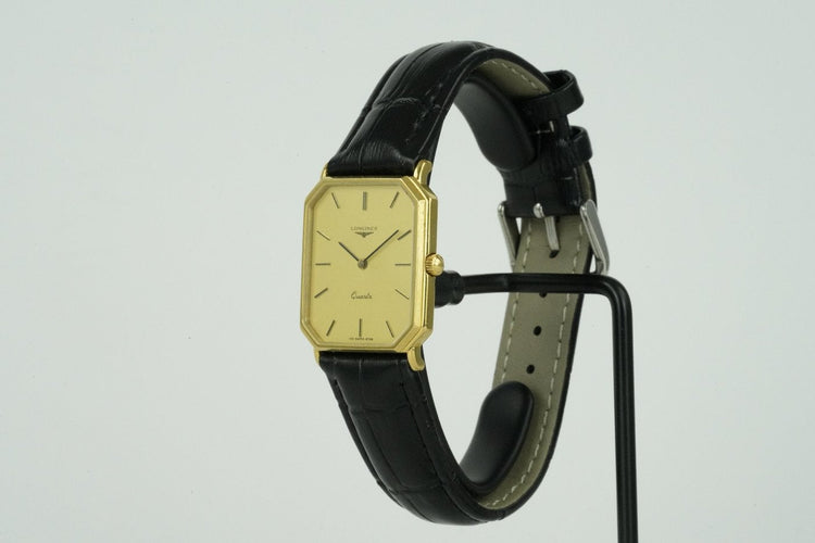 Montre Longines - Montre Tank quartz en plaqué or 58 Facettes TOT-01663