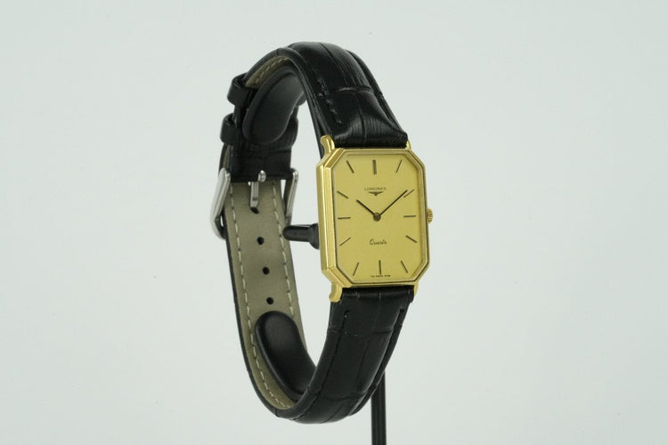 Montre Longines - Montre Tank quartz en plaqué or 58 Facettes TOT-01663