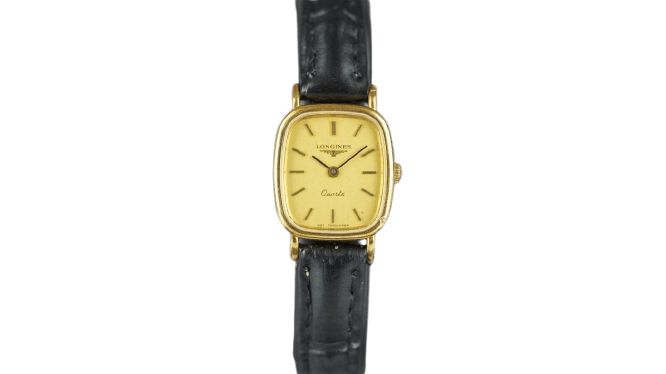 Montre Longines - Montre Tonneau Quartz plaqué or 58 Facettes TOT-10730