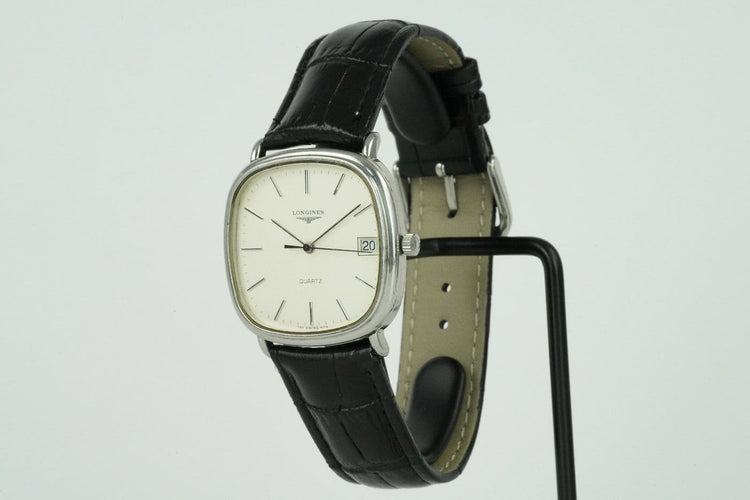 Montre Longines TV Quartz - Montre acier 729 4174 58 Facettes TOT-01495