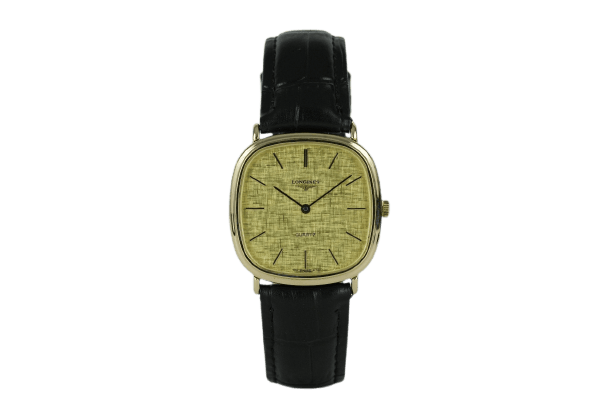 Longines TV Quartz - Montre unisexe plaqué or