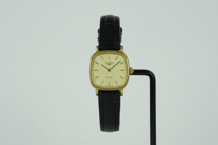 Montre Longines TV Quartz - Montre vintage plaqué or 58 Facettes TOT-01400