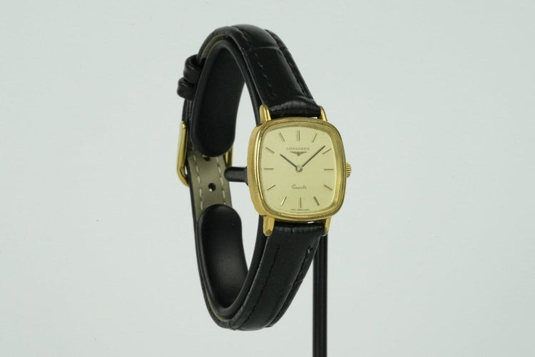 Montre Longines TV Quartz - Montre vintage plaqué or 58 Facettes TOT-01400