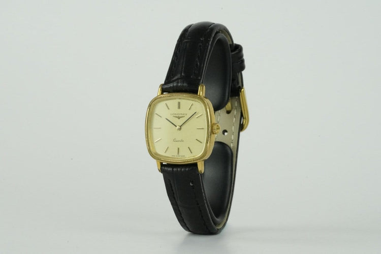Montre Longines TV Quartz - Montre vintage plaqué or 58 Facettes TOT-01400