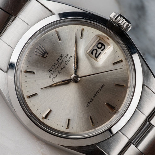 Rolex Air-King Date - Montre 5700 en acier 58 Facettes TOT-02170