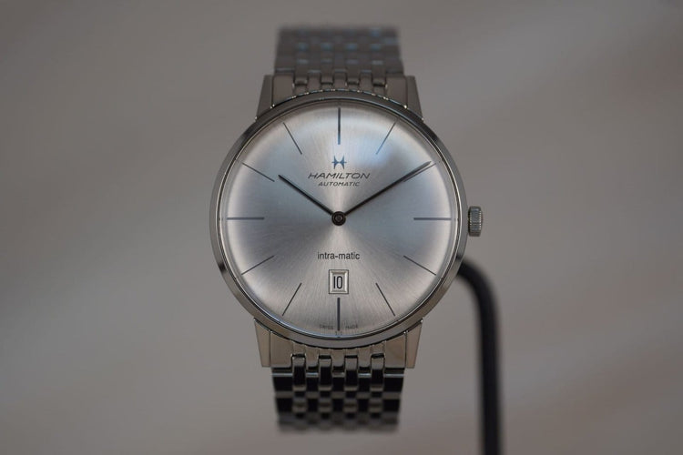 Montre Hamilton American Classic Intra-Matic - Montre acier 42 mm 58 Facettes TOT-11147