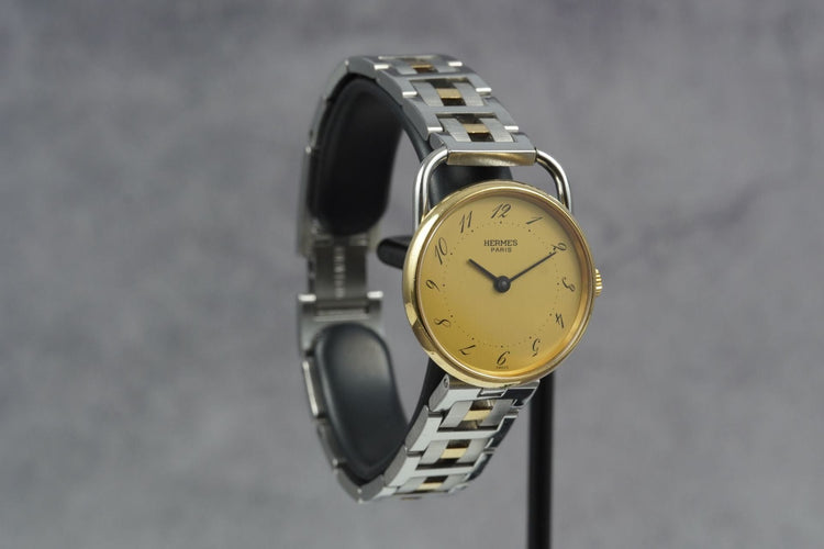 Hermès Arceau - Montre en or jaune et acier 58 Facettes TOT-11230