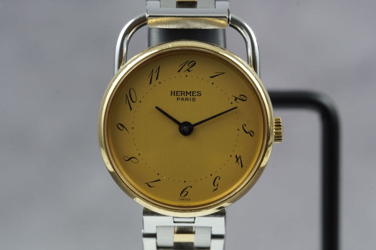 Hermès Arceau - Montre en or jaune et acier 58 Facettes TOT-11230