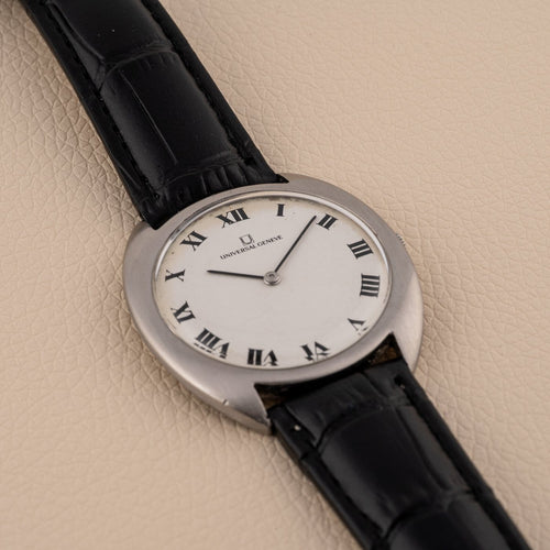 Montre Universal Genève C-Shape - Montre acier réf. 842111 58 Facettes TOT-10694