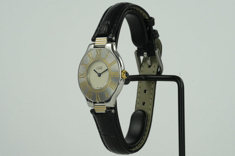 Cartier Must de 21 - Montre en or et acier 58 Facettes TOT-01935