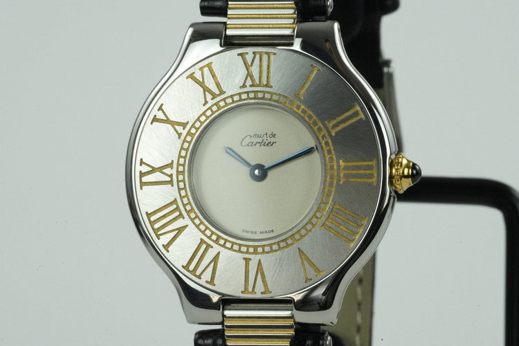 Cartier Must de 21 - Montre en or et acier 58 Facettes TOT-01935