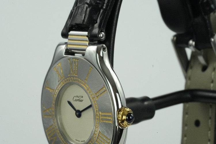 Cartier Must de 21 - Montre en or et acier 58 Facettes TOT-01935