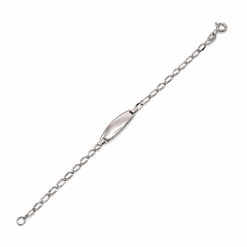 Bracelet Cheval - Bracelet satiné avec plaque en or blanc 18 carats 58 Facettes CB00OB01ADAOA
