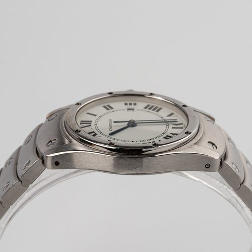 Cartier Santos Ronde - Montre unisexe en acier 58 Facettes TOT-01861