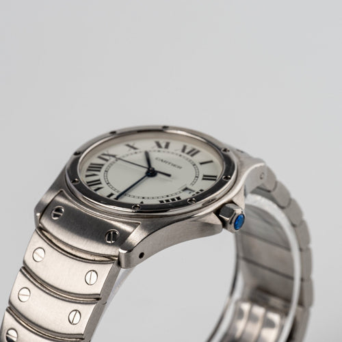Cartier Santos Ronde - Montre unisexe en acier 58 Facettes TOT-01861