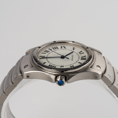 Cartier Santos Ronde - Montre unisexe en acier 58 Facettes TOT-01861