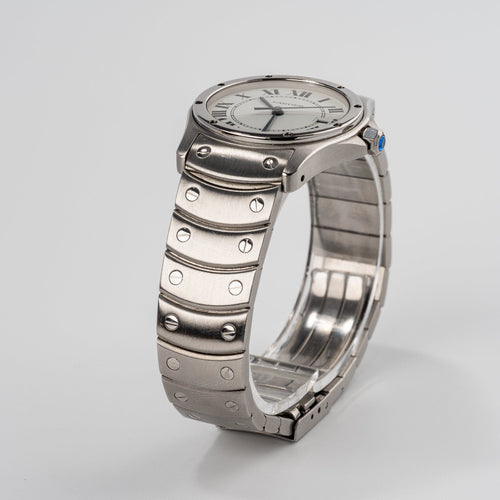 Cartier Santos Ronde - Montre unisexe en acier 58 Facettes TOT-01861