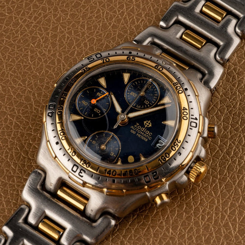 Montre Zodiac - Montre chronographe Gold Dot 406.41.15 58 Facettes TOT-10248