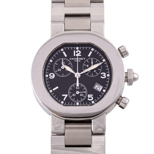 Chaumet Chronograph Quartz - Montre chronographe en acier 58 Facettes TOT-01655
