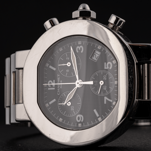Chaumet Chronograph Quartz - Montre chronographe en acier 58 Facettes TOT-01655