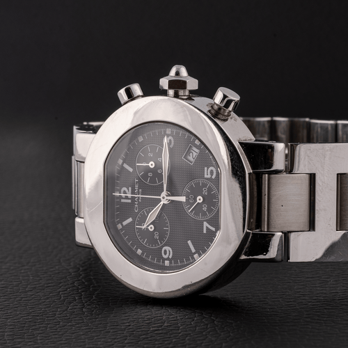 Chaumet Chronograph Quartz - Montre chronographe en acier 58 Facettes TOT-01655