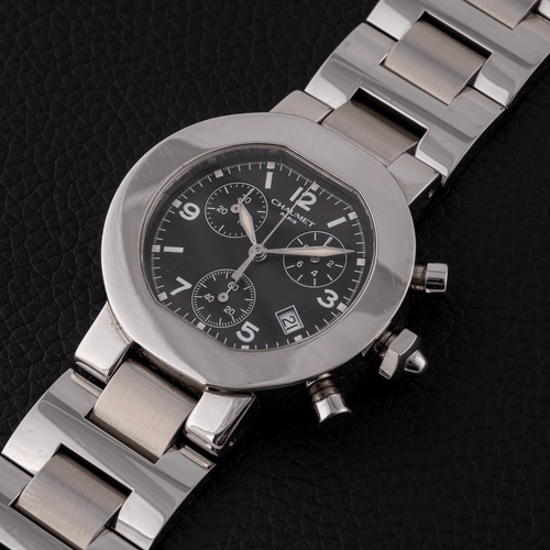 Chaumet Chronograph Quartz - Montre chronographe en acier 58 Facettes TOT-01655