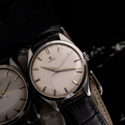 Montre Omega Classic Jumbo - Montre acier réf. 2910-9 SC 58 Facettes TOT-10330