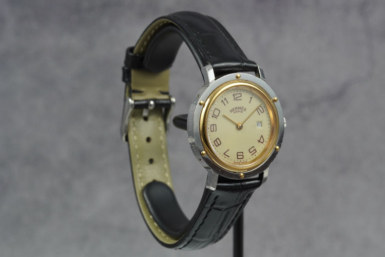 Hermès Clipper - Montre en acier 58 Facettes TOT-11228