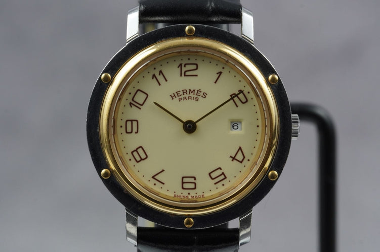 Hermès Clipper - Montre en acier 58 Facettes TOT-11228