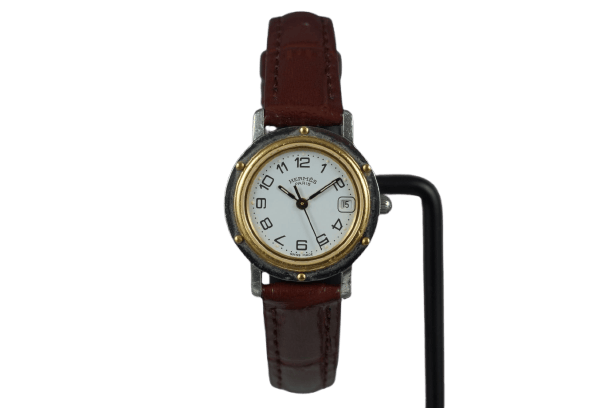Hermès Clipper - Montre CL4.220 en acier 58 Facettes TOT-11285