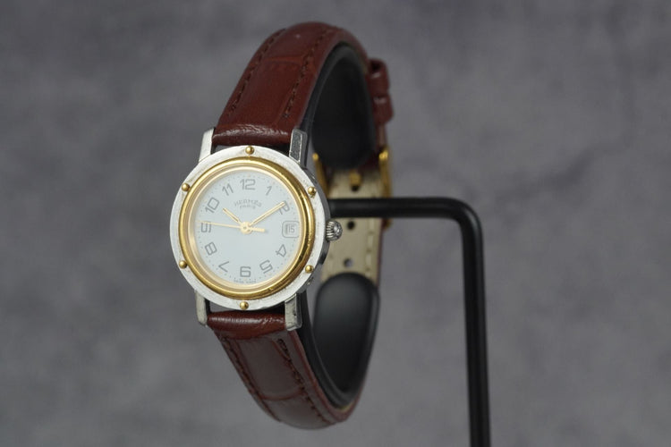 Hermès Clipper - Montre CL4.220 en acier 58 Facettes TOT-11285