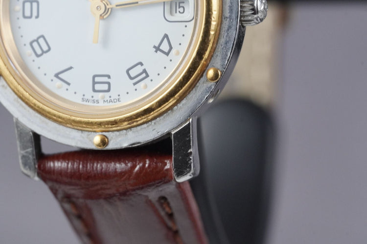Hermès Clipper - Montre CL4.220 en acier 58 Facettes TOT-11285