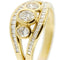 Bague Bague trilogy - diamants 1,17 ct en or jaune 18 carats 58 Facettes 33607