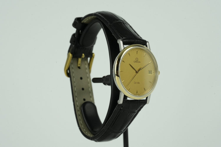 Omega De Ville 196.2432 - Montre en acier et plaqué or 58 Facettes TOT-01529