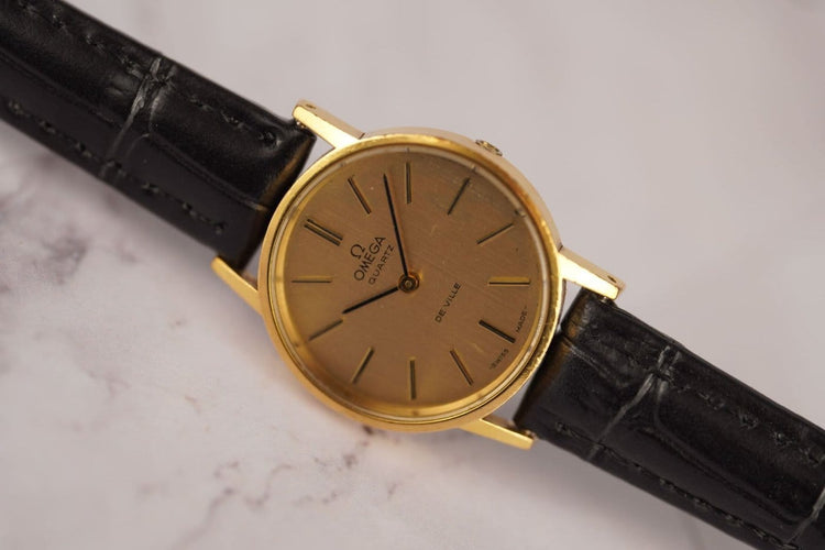 Montre Omega De Ville - Montre femme en plaqué or 58 Facettes TOT-10662
