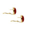 Boucles d'oreilles Boucles d’oreilles puces - Corail en or jaune 18 kt 58 Facettes 37575O
